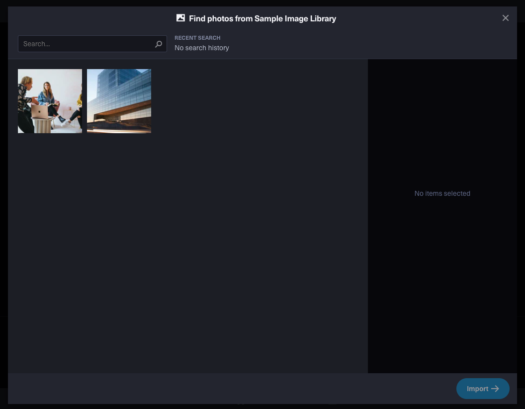 Media Library Modal