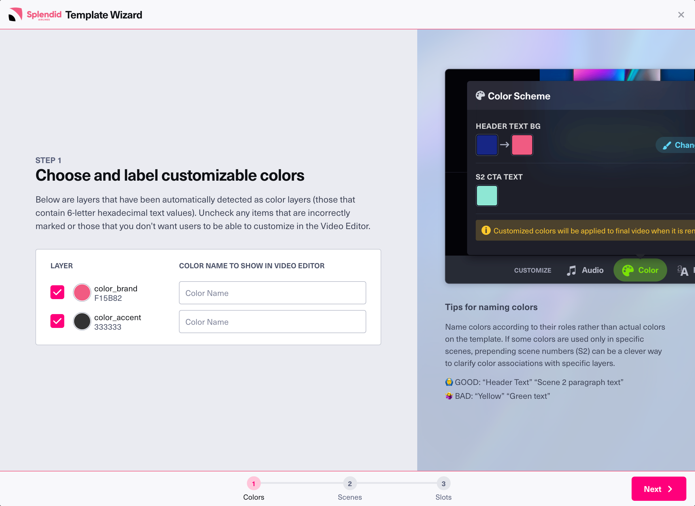 Template Editor SDK